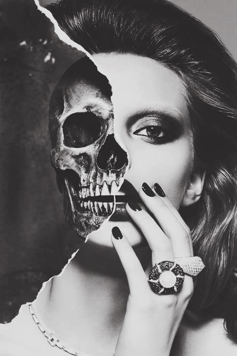 half woman Halloweenský Makeup, Half Skull, Wow Photo, Gcse Art, 문신 디자인, Beltane, A Skull, A Level Art, Fotografi Potret