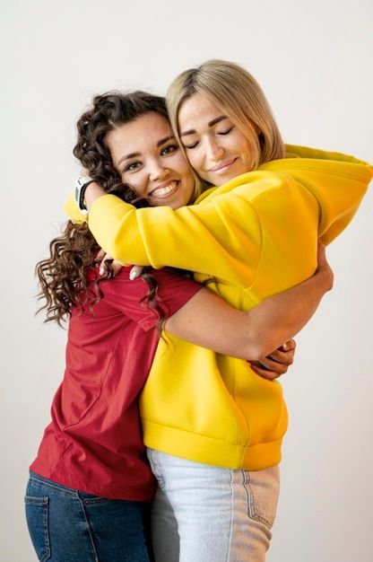 Multiracial best friends hugging Pose Reference Photo Friends, Best Friends Hugging, Best Friend Hug, Hug Pose, Hug Photos, Kids Hugging, People Hugging, Cute Hug, Friends Hugging