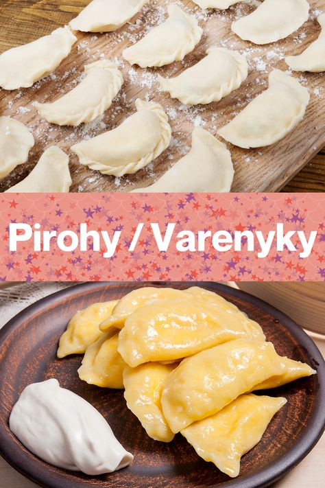 Authentic Ukrainian Recipes, Vareniki Ukraine, Verenika Recipe, Ukrainian Varenyky, Ukranian Food Recipes, Varenyky Recipe, Piroshky Recipe, Russia Recipes, Perogie Dough Recipe