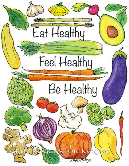 The Gluten Free Illustrator: Monday Inspiration - Eat Healthy! Healthy Eating Posters, Nutrition Poster, Healthy Food Habits, Feel Healthy, Zestaw Ikon, New Year Resolution, How To Make Guacamole, Monday Inspiration, Healthy Menu