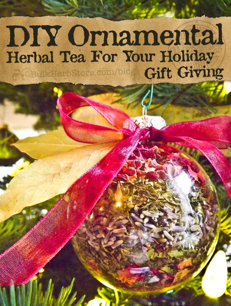 BHS-BLOG-Herbal-Ornament Herbal Christmas Gifts, Diy Soup Mix Ornaments, Christmas Tea Blend Diy, Herbal Ornaments, Diy Herbal Christmas Gifts, Herbal Christmas Ornaments, Backdrop Decorations, Homemade Christmas Gifts, Gift Giving