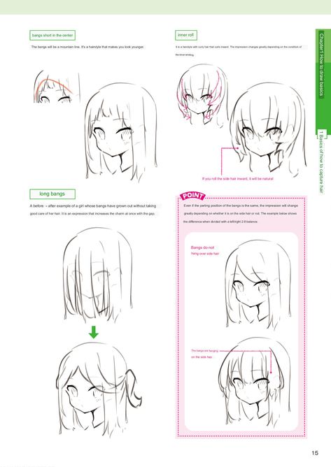 Hair Front View, Manga Drawing Books, Environment Sketch, Hair Front, Comic Ideas, Drawings Tutorials, Draw Hair, Draw Ideas, Manga Drawing Tutorials