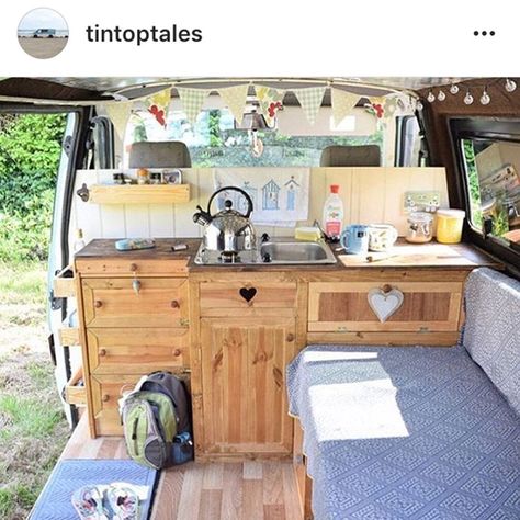 I like how this one’s been done! The only thing I might add is a fold up top bunk, so you can bring a friend along. Astuces Camping-car, Volkswagen Interior, Kangoo Camper, Camping Family, Diy Campervan, Kombi Home, Tiny Camper, Van Life Diy, Mini Camper