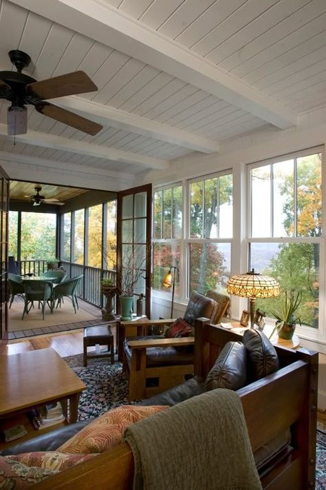 georgianadesign: Kalmia cottage.Thomas Lawton Architect, Black Mountain, NC. The Frontier Group photo. Black Mountain Nc, Lots Of Windows, House With Porch, Black Mountain, Sunrooms, Studio Mcgee, Dream House Interior, House Room, House Goals