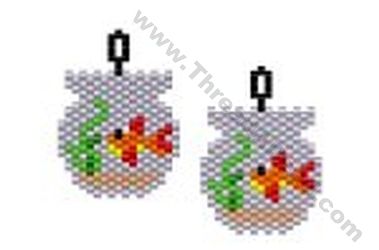 Goldfish Bowl, Stitch Earrings, Seed Bead Crafts, Stitch Jewelry, Native Beadwork, Brick Stitch Earrings, Brick Stitch Pattern, Seed Bead Patterns, Bead Weaving Patterns