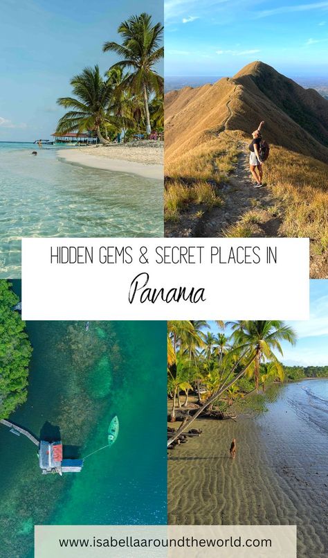 Don´t miss out on these hidden gems in Panama, if you are planning to visit. Beautiful empty beaches and places off the tourist path. More, detailed Panama blog posts to help you plan your trip! #panama #panamaguide #hiddengems #secretplaces #offthebeatenpath #panamatravel #visitpanama Panama Trip, Panama Canal Cruise, Tropical Islands Paradise, Travelling Abroad, San Blas Islands, Fall Vacation, Panama Travel, Fall Vacations, Lake Titicaca