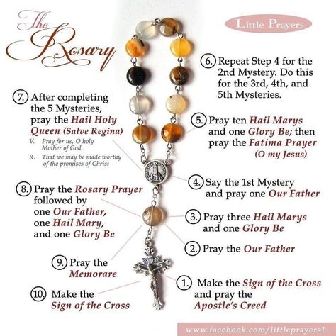 How To Hold The Rosary, Decade Rosary Craft, What Is A Rosary, One Decade Rosary Diy, Rosary Pattern How To Make, Handmade Rosary Diy, How To Pray The Rosary, How To Make A Rosary, Rosary Bracelet Diy