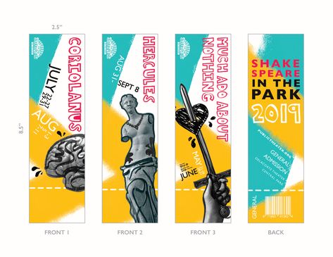 Ellie Poulin - Shakespeare in the Park Branding Street Banners Design, Rollup Design Inspiration, Pole Banner Design, Theme Park Branding, Street Banner Design, Rollup Design, Pole Banners, Shakespeare In The Park, Street Banners