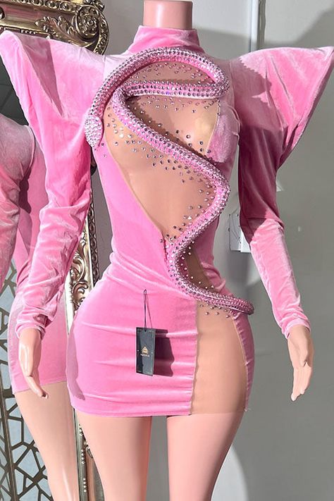 Oscars Pink Mini Dress | AMEKANA