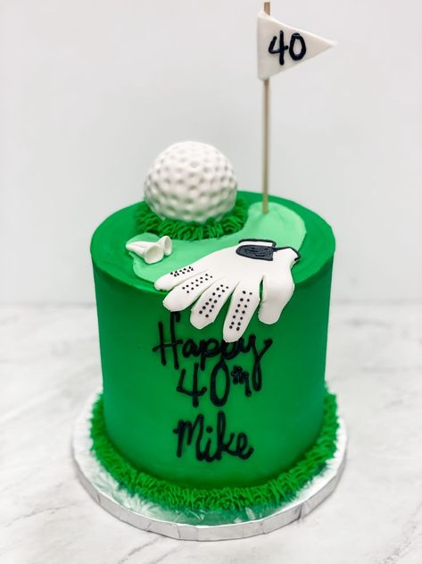 Swimming Cake, Golf Birthday Cakes, Golf Cake, 40th Birthday Cakes, Golf Birthday, Sweet Cupcakes, Golf Party, Cupcake Decorating, Baby Gender Reveal