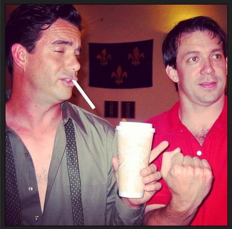 Daran Norris (Cliff McCormack) and Creator Rob Thomas on the set of Veronica Mars. Daran Norris, Rob Thomas, Veronica Mars, Jim Carrey, Voice Actor, How To Get Rich, On Set, Mars, Instagram Post