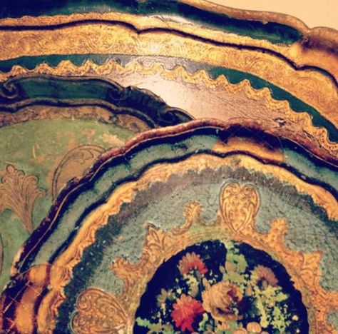 Vintage or an older antiques, look after your paper mache trays the same way Red Tray, Antique Booth Ideas, Vintage Paper Mache, Antique Booth, Diy Techniques, Vintage Cutlery, Furniture Wax, Vintage Trays, Mandala Artwork