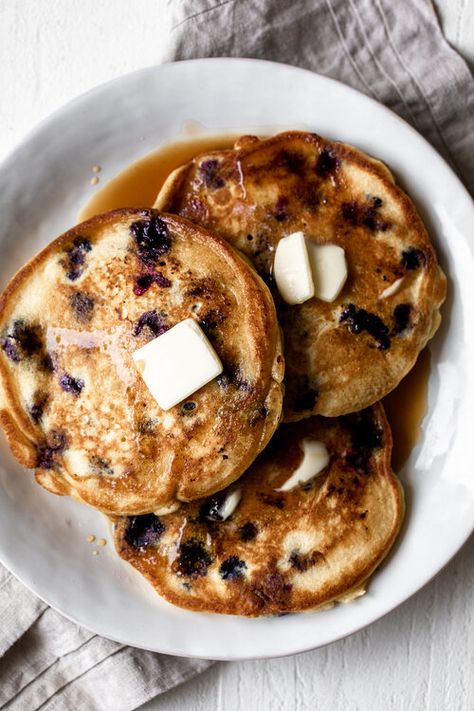 Blueberry Cornmeal Pancakes — Cooking with Cocktail Rings Blueberry Cornmeal Pancakes, Cornmeal Pancakes, Cocktail Sauce Recipe, French Toast Waffles, Summer Breakfast, Decadent Chocolate Cake, Creamy Cheesecake, Pancakes And Waffles, Beignets