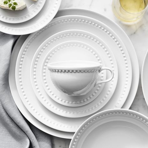 White Dinnerware, Porcelain Tableware, Everyday Meals, Porcelain Dinnerware, Bar Glassware, Easter Shopping, Pasta Bowls, Dinner Sets, Williams Sonoma