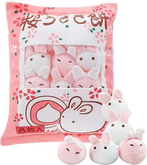 #CommissionsEarned#afflink Clever Closet, Kawaii Room Decor, Fluffy Bunny, Kids Gift Guide, Kawaii Plush, Animal Toys, Pink Bunny, Kawaii Room, Cute Pillows