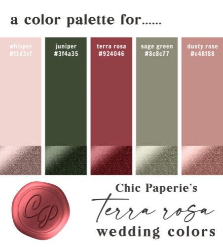 Chic Paperie: Designs & Collections on Zazzle Rose Gold Color Palette, Summer Wedding Color Palette, Vintage Wedding Colors, Gold Winter Wedding, Winter Wedding Color Palette, Wedding Color Palette Summer, Blush Color Palette, Wedding Return Address Labels, Gold Color Palettes