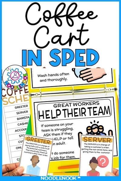 Start a Coffee Cart for Special Education - A Fun and Educational Project! ☕ Discover how to create a coffee cart for special education students. Teach life skills and build a sense of community in your school. School Coffee Cart, Social Skills Middle School, Resource Room Teacher, Teaching Hacks, Transition Activities, Teacher Evaluation, Entrepreneurial Skills, Life Skills Classroom, Sped Classroom