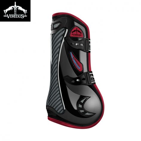 Veredus Carbon Gel Vento Tendon Colour Edition - Black/Bordeaux Equestrian Supplies, Tendon Boots, Equestrian Helmets, Equestrian Helmet, Horse Fashion, Wrap Boots, Equestrian Boots, Horse Boots, Horse Blankets