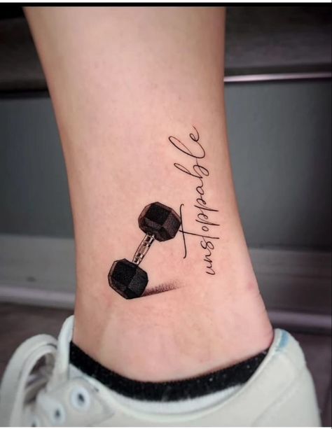 Bodybuilding Tattoo Ideas, Barbell Tattoos, Dumbell Tattoo, Gym Tattoo Ideas For Men, Weights Tattoo, Lifting Tattoos, Barbell Tattoo, Weightlifting Tattoo, Gym Tattoo Ideas