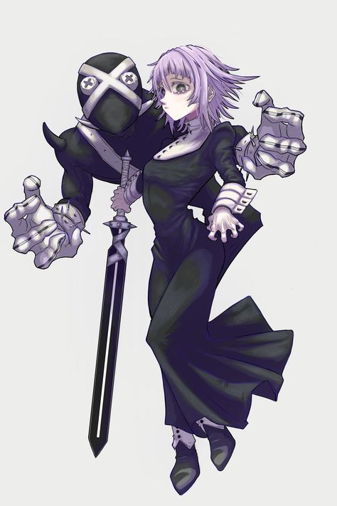 Ragnarok Soul Eater, Crona Gorgon, Crona Soul Eater, Soul Eater Crona, Shaman King, Soul Eater, Angel And Devil, Manga Illustration, Anime Fanart