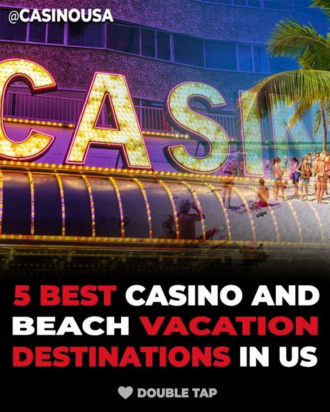 As summer approaches, people are looking forward to their annual summer trip. We have done our due research and created a list of the top 5 best casino and beach vacation destinations in the United States. Let’s go through each of them to find out what they offer in terms of gambling and lounging. https://www.casinousa.com/blog/5-best-casino-and-beach-vacation-destinations-in-the-us #blog #bestdestinations #summer #vacation #tips #bestplaces Beach Vacation Destinations, Casino Vacation, Mobile Casino, Vacation Tips, Summer Trip, Best Casino, By The Beach, Casino Bonus, Amazing Destinations