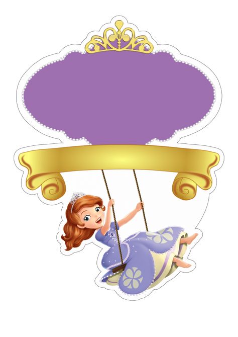 Princess Sofia Invitations, Sofia Birthday Cake, Sofia The First Cartoon, Princes Sofia, Baby Reveal Cakes, Princess Sofia Party, Paw Patrol Birthday Theme, Birthday Background Design, Disney Princess Sofia