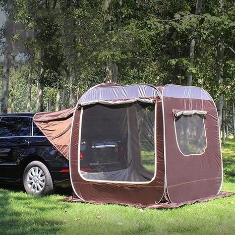 Amazon.com : Tents Tailgate Awning Car Tent - Automatic Big Space Car Rear Extension SUV Tent, Free to Build Portable Van Trunk Tent Cover, Tailgate Tent Protection Coating Water Proof for Camping, Sedan (Color : Sports & Outdoors Tailgate Tent, Suv Tent, Beach Canopy, Space Car, Shade Tent, Tent Material, Camping Shelters, Opening Car, Car Tent