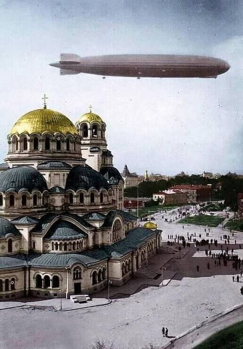 The Book Of Dust, Alexander Nevsky Cathedral, Zeppelin Balloon, Airship Balloon, Russian Church, Goodyear Blimp, Alexander Nevsky, Bulgarian Culture, Zeppelin Airship