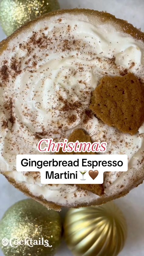 Catch this Gingerbread Espresso Martini as fast as you can! 🤎😍🤗🍸 This holiday cocktail is a delicious sweet treat! 🤩💕 #espresso #martini #espressomartini #cocktails #christmas #festive #winter #holidays #drinks #yummy #recipe #ideas #party #fyp Slow Cooker Drinks, Cocktails Christmas, Holiday Drinks Alcohol, Baileys Original Irish Cream, Festive Holiday Cocktails, Baileys Coffee, Baileys Original, Espresso Martini Recipe, Citrus Cocktails