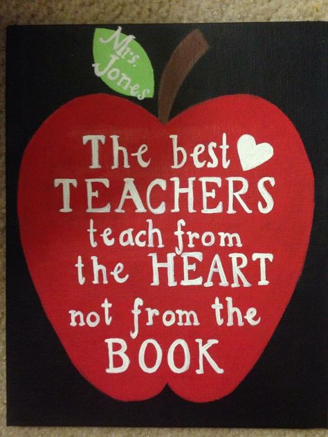 Heart Canvas Painting, Teacher Appreciation Quotes, Teacher Canvas, Sisters Best Friends, Teacher Gift Printables, Teacher Appreciation Cards, Teacher Craft, Kindergarten Gifts, Teacher Boards