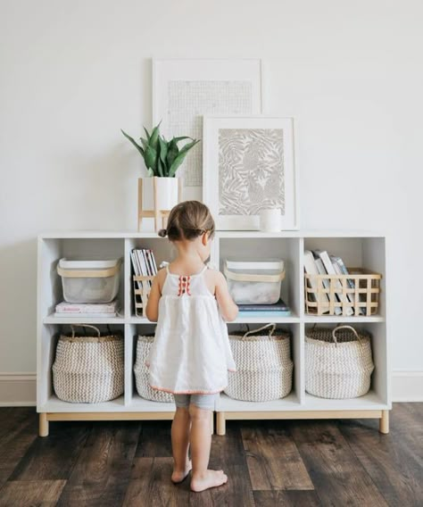 Minimalist Kids, Home Decor Aesthetic, Playroom Storage, Playroom Design, Playroom Organization, Toddler Bedrooms, Kids Play Area, Toy Rooms, Big Girl Rooms