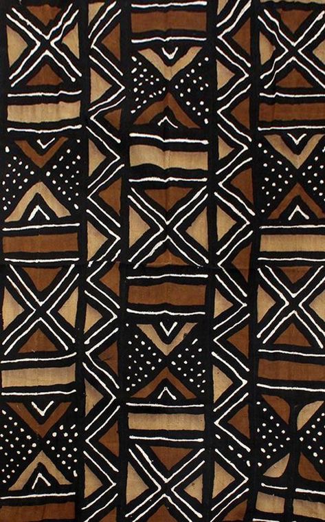 Choose Your Own Exact Piece Of Mud Cloth -  Handmade African Mudcloth in black, brown, and tan.  Traditional African mudcloth sheets are handwoven and made one at a time.They’re great for clothing, home decoration, crafts and other creative pursuits. African artisans hand-dye symbols into these fabrics in order to tell stories of their villages and African proverbs. #fabric #mudcloth African Pattern Design, Afrique Art, African Mudcloth, Afrikaanse Kunst, African Art Paintings, African Decor, African Textiles, Africa Art, African Mud Cloth