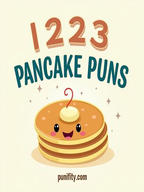 pancake puns Pancake Jokes, Pancake Quotes, Breakfast Jokes, Pancake Puns, Breakfast Puns, Pancakes Gift, Funny Breakfast, Sharing With Friends, Funny One Liners