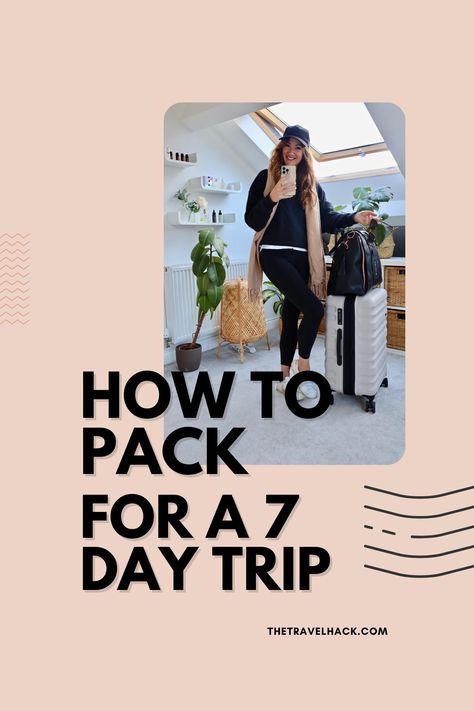 5 Day Travel Wardrobe Summer, 7 Days Travel Packing, 7 Days To Go, How Many Clothes To Pack For Two Weeks, 9 Days Packing List, What To Pack For 10 Day Trip, 7 Outfits For 7 Days, 7 Day Outfits Ideas, 7 Days Outfits Summer