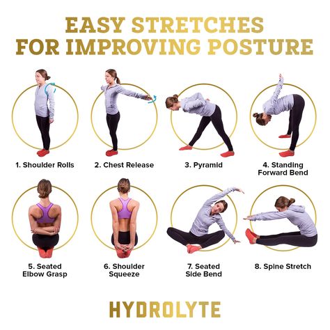 Postural Correction Exercises, Practice Good Posture, Stretching For Good Posture, How To Fix Posture While Sitting, Stretch To Fix Posture, Posture Correcting Stretches, How To Get Good Posture Exercises, How To Improve Posture While Sleeping, Fixing Back Posture