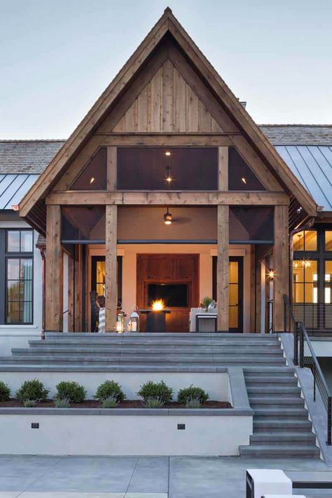 House Tour: Gorgeous modern English Tudor home in the Upper Midwest Modern English Tudor, English Tudor Homes, Building A Porch, Tudor Style Homes, English Tudor, Modern English, Tudor House, Inspire Me Home Decor, Tudor Style