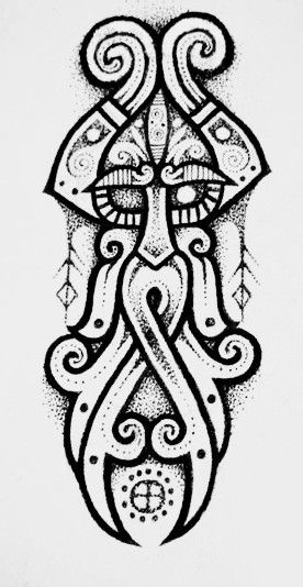 Viking Mask Tattoo, Small Medieval Tattoo, Asatru Tattoo, Anglo Saxon Tattoo, Norse Patterns, Druid Tattoo, Odin Tattoo, Egyptian Crafts, Viking Pattern