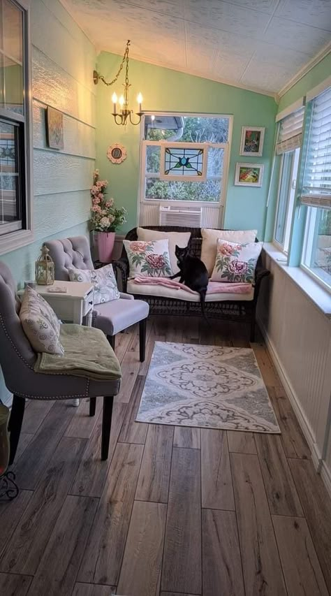 Enclosed Farmhouse Porch, Converted Porch To Room, Narrow Enclosed Porch Ideas, Enclosed Patio Ideas On A Budget Cozy, Small Breezeway Ideas Enclosed, Small Sun Porch Ideas, Small Closed In Porch Ideas, Enclosed Porch Entryway Ideas, Tiny Sunroom Ideas