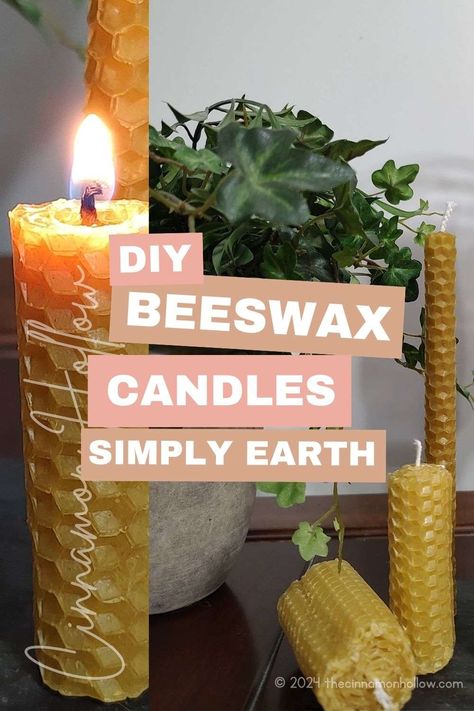 DIY Beeswax Candles: See How We Made 5 Adorable Beeswax Candles https://thecinnamonhollow.com/we-made-our-own-diy-beeswax-candles/ #beeswax #beeswaxcandles #simplyearth #simplyearthambassador #seambassador #candles #diycandles #essentialoils Herb Diy, Rolled Beeswax Candles, Beeswax Candles Diy, Diy Candle Making Kit, Simply Earth, Beeswax Pillar Candles, Beeswax Taper Candles, Essential Oils Blends, Beeswax Tapers