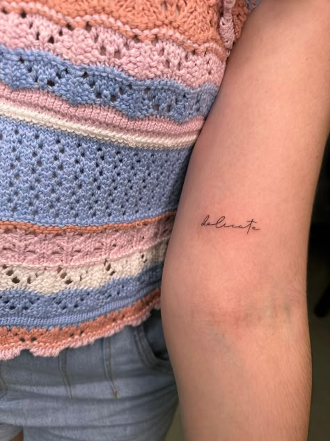 Taylor Swift Tattoo Delicate, I Still Dream For You Tattoo, Fineline Tattoo Taylor Swift, Delicate Tattoo Taylor Swift, Taylor Swift Fineline Tattoo, Starlight Tattoo Taylor Swift, Gracie Abrams Inspired Tattoo, Taylor Swift Tattoo Fine Line, Taylor Swift Dainty Tattoos