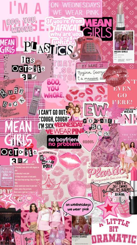 @thatgirl156 thanks I reximixed it 2000s Vibes Wallpaper, 2000s Party Aesthetic, Y2k Wall Collage, Pink Y2k Aesthetic, Y2k Aesthetic Wallpaper, Mean Girls Aesthetic, 2000s Pink, Halloween Wallpaper Cute, Barbie Halloween