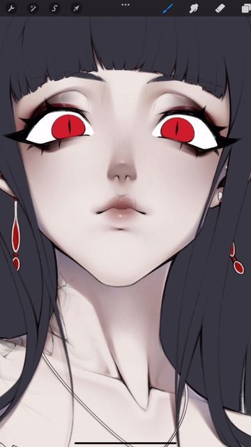 Vampire Skin, Vampire Lady, Art Workshop, Skin Art, Art Tips, Skin Color, Art Inspo, Anime Art, Digital Art