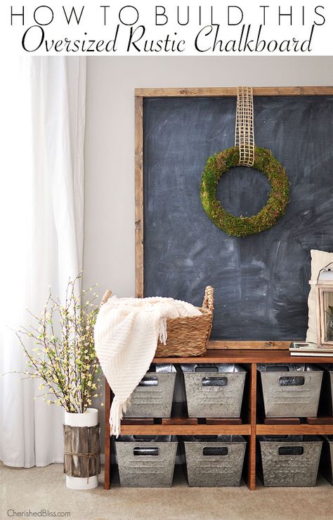 Magnolia Home Decor, Rustic Chalkboard, Shabby Chic Vintage, Diy Farmhouse Decor, Magnolia Homes, Easy Home Decor, Décor Diy, Shabby Chic Homes, Diy Kit