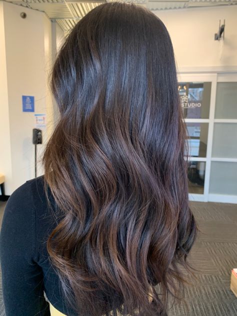 Brown Brunette Balayage, Coffin Ombre, Dark Brown Hair Balayage, Black Hair Balayage, Brown Hair Looks, Brown Hair Inspo, Brunette Balayage, Chocolate Hair, Brunette Hair With Highlights