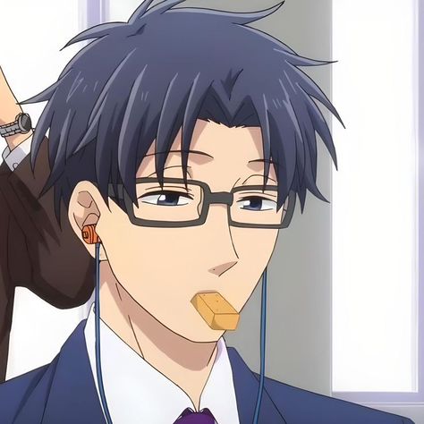 Anime Glasses Boy, Wotakoi Love Is Hard For Otaku, Blushing Anime, Anime Cover Photo, Fire Art, Picture Icon, Boy Poses, A Silent Voice, Anime Boyfriend