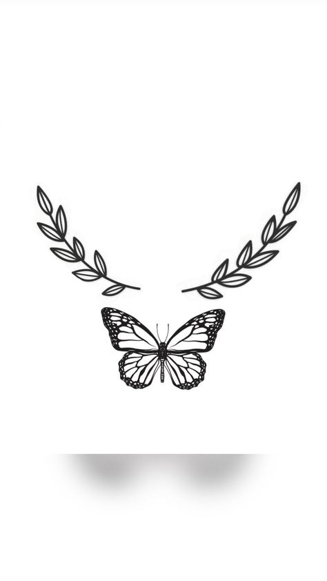 Delicate Butterfly Tattoo, Sewing Tattoos, Butterfly Tattoo Design, Black And White Tattoo, Beginner Tattoos, Small Quote Tattoos, Tattoo Outline Drawing, Minimalist Black And White, Delicate Butterfly