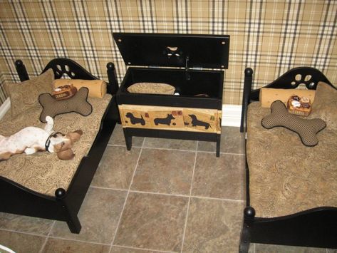 Pet Bedroom Ideas, Dog Hotel Rooms, Dog Bedroom Ideas, Pet Bedroom, Best Pets For Kids, Diy Chat, Dog Bedroom, Puppy Room, Reptile Room