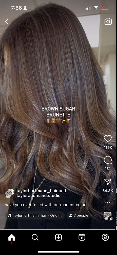 Summer Lowlights For Brown Hair, Babylights Hair Brunette, Brunette Balayage Hair Blue Eyes, Chocolate Brown Balayage Short Hair, Summer Hair Brown, Brown Balayage Straight Hair, Summer Dark Hair, Hair Color Ideas For Dark Brown Hair, Warm Dimensional Brunette