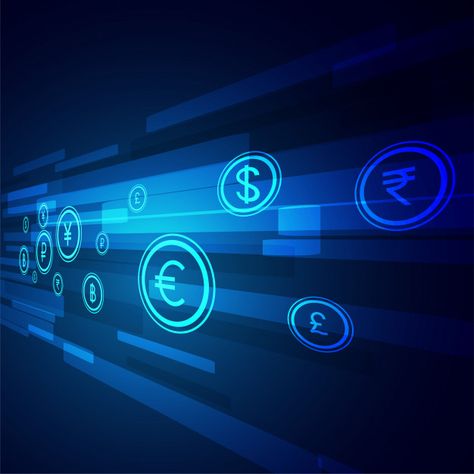 Digital money transfer technology backgr... | Free Vector #Freepik #freevector #freebackground #freebusiness #freetechnology #freeblue-background Digital Money, Financial Inclusion, Candlestick Patterns, Trading Charts, Technology Background, Money Transfer, Stunning Wallpapers, Technical Analysis, Vector Photo