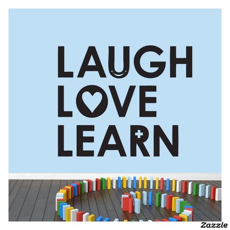 X-Large Laugh Love Learn Wall Decal Name Wall Decals, Word Love, Dream Wall, Smooth Walls, Vinyl Banners, School Decorations, Mantel Decorations, Hand Painting Art, Wall Treatments